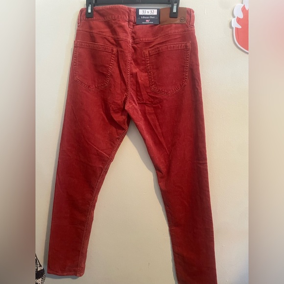 Vineyard Vines Red Corduroy Trousers - Picture 5 of 5